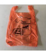Vintage orange plastic happy Halloween bag with ghost bat and pumpkin gr... - $362.29 MXN