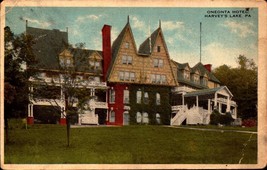 Harvey&#39;s Lake Pennsylvania -PA-Oneonta Hotel Antique Early 1900&#39;s Postcard Bk 57 - £6.98 GBP