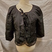 Simply Vera Vera Wang Women&#39;s Black Polyester Blouse, Size S - £27.23 GBP