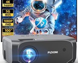 Projector With 5G Wifi And Bluetooth, 12000L Outdoor Movie Projector Nat... - $267.99