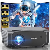 Projector With 5G Wifi And Bluetooth, 12000L Outdoor Movie Projector Native 1080 - £273.35 GBP