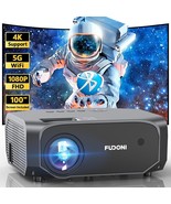 Projector With 5G Wifi And Bluetooth, 12000L Outdoor Movie Projector Nat... - £275.71 GBP