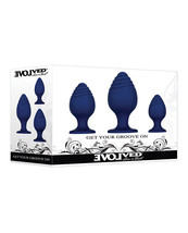 Evolved Get Your Groove on 3 pc Silicone Anal Plug Set - Blue - $29.15