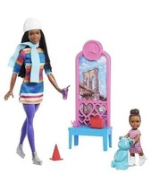 Barbie Life In The City &quot;Brooklyn&quot; Roberts Ice Skating Playset - £7.83 GBP