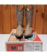 Justin Western Boots L4924 Sand London Calf Womens Size 7.5B - £20.03 GBP