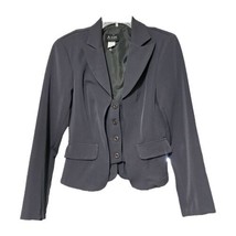 A-List by Wrapper Womens Gray Stretch Blazer Size 7/8 New - $29.69