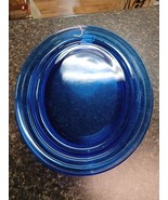 Antique Hazel Atlas Moderntone Blue Depression Cobalt Glass Oval Plate P... - $752.48 MXN