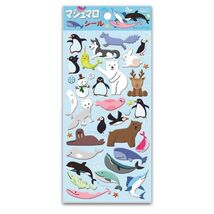 CUTE WINTER ANIMAL STICKERS Puffy Sticker Sheet Craft Kids Scrapbook Wha... - $3.47 CAD
