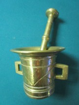 SOLID BRASS APOTHECARY AND PESTLE  - $247.50