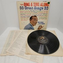 Join Bing &amp; Sing Along LP Record (Bing Crosby - 1960) W1363 - 33 GREAT S... - $6.40