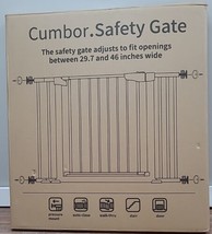 Cumbor 29.5-46&quot; Auto Close Safety Baby Gatefor Stairs, Easy Install Pressure - £95.73 GBP