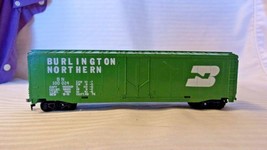 HO Scale Tyco 50&#39; Box Car, Burlington Northern, Green, #100024 boxed - $14.25