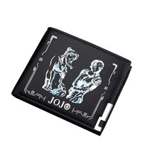 JoJo&#39;s Bizarre Adventure Anime Short Wallet Kujo Jotaro Cartoon Men Money Bag Pu - £53.98 GBP