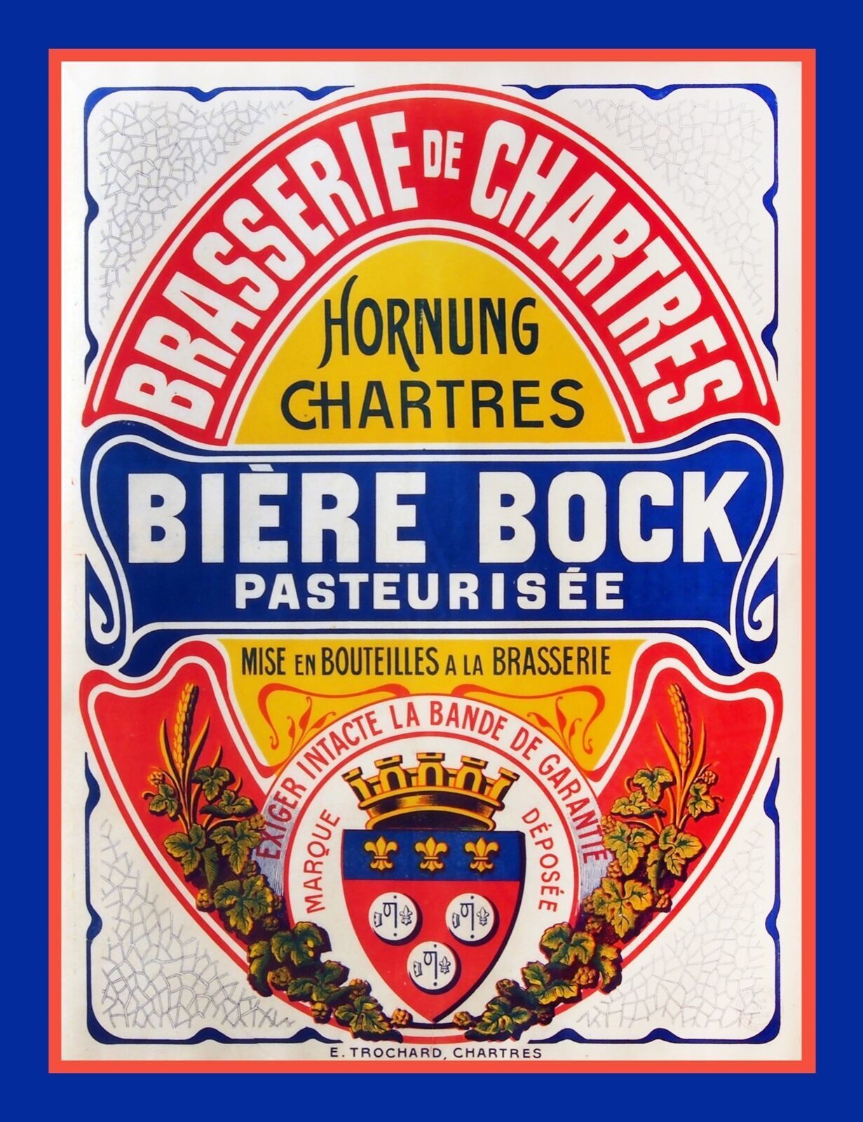Primary image for 7702.Vintage design 18x24 Poster.Home room office decor.Bock Beer.French Sign.Ba