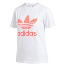 adidas Womens Stacked Printed T-Shirt Size X-Small Color White - £39.14 GBP
