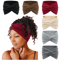 Wide Headbands for Women, 7&#39;&#39; Extra Large Turban Headband Boho Hairband ... - $14.54