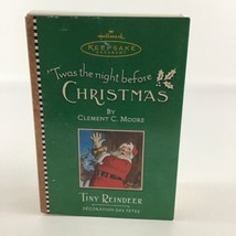Hallmark Keepsake Twas The Night Before Christmas Ornament Tiny Reindeer Vintage - £15.56 GBP