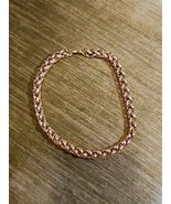 Vintage Monet Necklace Chunky Textured Chain Gold Tone - $24.70