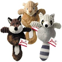 Country Crew Dog Toy Plush Corduroy - Fox Raccoon Squirrel or All Three Toys 12&quot; - £9.30 GBP+