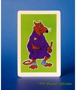 Vintage 1990 TMNT Heroes in a Halfshell Game Card Master Splinter MINT   - $24.99
