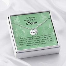 Express Your Love Gifts Mom Remembrance Necklace Miss You Today Mother Memorial  - £28.11 GBP