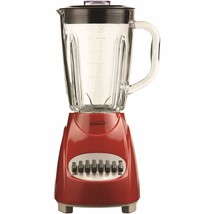 Blender With Glass Jar, 12-Speed + Pulse, Red - £63.25 GBP