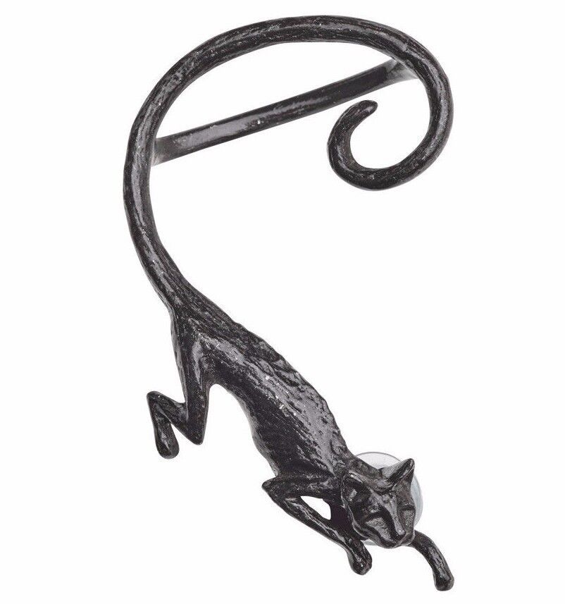 Primary image for Happy Black Fairy Cat Sith Earwrap Earring Right Ear Wrap Alchemy Gothic E404