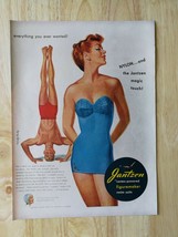 Vintage 1950 Jantzen Figuremaker Latex Swim Suits Full Page Original Ad ... - $6.64