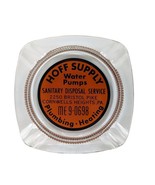 Hoff Supply Water Pumps Cornwells Heights PA Glass Ashtray - $29.09