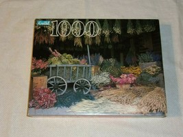 1996 Dried Flower Market Guild Puzzle 1000 Pc Puzzle Inter-Locking New S... - $17.99