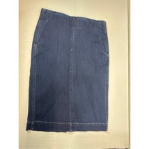 Ann Taylor Loft Women’s Pencil Skirt Denim Blue Dark Wash Vintage 27 in - $409.56 MXN