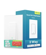 Meross 3 Way Smart Light Switch (Neutral Wire Required), 2.4G Wifi Light... - £28.77 GBP