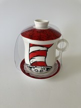 Dr Seuss Cat in The Hat Tea Cup with Lid, Infuser, and Saucer  - £20.83 GBP