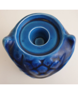 MCM Inarco  Mood Indigo Blue Owl Ceramic Candle Holders Vintage E-4612 J... - $1,309.31 MXN