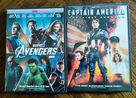 Marvels Avengers and Captain America &quot;The First Avenger&quot; Widescreen 2 DVD Lot-VG - £5.98 GBP