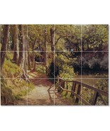 Peder Mork Monsted Country Painting Ceramic Tile Mural BTZ22872 - $164.12 CAD+