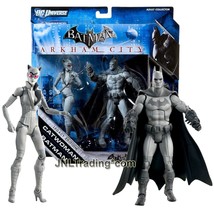 Year 2011 Dc Universe Arkham City Legacy Edition Figure Set - Catwoman &amp; Batman - £48.06 GBP