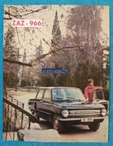 1967-8 YALTA ZAZ-966 BERLINE VINTAGE COLOR SALES BROCHURE- FRENCH !! - £15.27 GBP