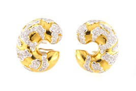 1-1/4&quot; Women&#39;s Earrings 18kt Yellow Gold 406576 - £2,359.10 GBP