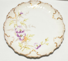 Antique Limoges France 6&quot; Bread Butter Plate Hand Painted Porcelain Plate c.1900 - £9.38 GBP