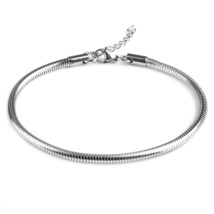 High Quality Stainless Steel Chain Bracelet For Men Women New Trendy Simple Brac - £11.39 GBP