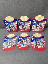 Vintage Lot of 6 USA Olympics Basketball Dream Team II French Fry Holder KG JD - £22.20 GBP