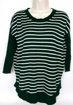 J Crew Womens Pullover Crew Neck Sweater Size XXS Black White Striped - €13,94 EUR