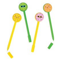Cool Trendy Girl Pens Yellow/Green Watermelons Birthday Party Favors 8-Count - $4.45