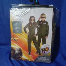 NEW! Top Gun Maverick Kids Boys Girls Flight Suit Aviation Costume LG 12-14 - £28.83 GBP