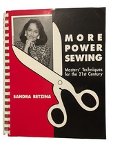More Power Sewing by Sandra Betzina Master’s Techniques Sew Book Instructions - £4.50 GBP