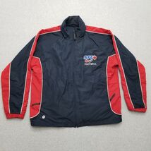 Stormtech Jacket Mens Large Blue Red Windbreaker Full Zip Pockets Outdoo... - $23.51