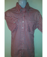 NEW L MODERNACTION Red Gingham Shirt Skinhead Mod Oi! Sham 69 Major Acci... - $54.32 CAD