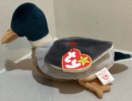 Ty Beanie Babies Jake the Duck Mallard 1997 With Hang &amp; Tush Tags 4/16/1997 - £3.85 GBP
