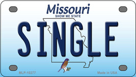 Single Missouri Novelty Mini Metal License Plate Tag - £11.95 GBP